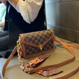 Сумка через плечо, небольшая цепь, из натуральной кожи, коллекция 2022, в корейском стиле, городской стиль, изысканный стиль