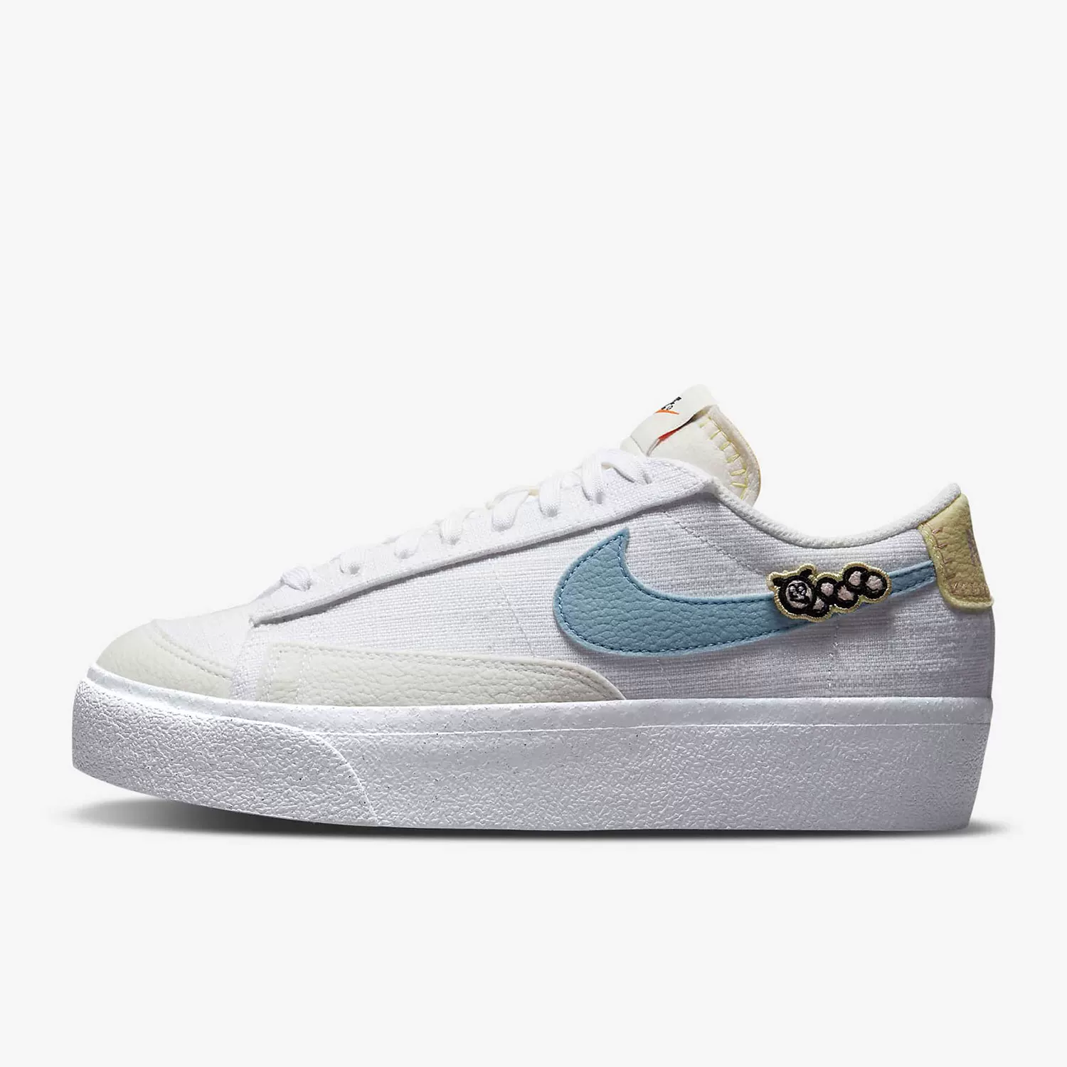 Nike/Nike оригинал Blazer Low Platform женские повседневные кеды на доске DJ6376-100