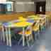 Nội thất trường học, trường mẫu giáo, bàn, ghế, bàn hình thang, bàn đào tạo màu cho trẻ em, bàn tổ chức giáo dục một chọi một, bàn - Nội thất giảng dạy tại trường Nội thất giảng dạy tại trường