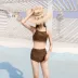 Xiaojin 2019 thời trang áo tắm mới nữ cảm giác Slim bikini nhỏ phẳng váy áo tắm ba mảnh - Bikinis