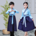 Hanfu Children Trang phục âm nhạc Trung Quốc Cô gái Phong cách Trung Quốc 襦 váy Khổng Tử Trung Quốc hiếu thảo ba chữ mở lễ biểu diễn bút - Trang phục đồ trẻ em đẹp Trang phục