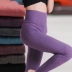 FTY màu Rams Slim ấm quần dày gấp đôi tự sưởi ấm sợi cotton close-fitting quần dài phụ nữ dài
