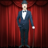 Хэллоуин Чаплин Cos Funny Clown Performance Service Performance 5 комплектов круглых шляпных костылей