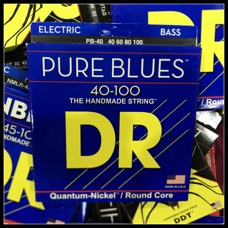 AMERICAN DR PURE BLUES QUANTUM NICKEL PB-40 40-100 4 STRING BASS ELECTRIC STRINGS
