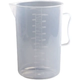 Пластиковая измерительная кружка, ручка со шкалой, тара со стаканом, 2000 мл, увеличенная толщина