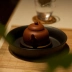Loại tách giữ đen Nhật Bản Khay bong bóng khô Phở nồi pad Phụ kiện bộ trà Trà không phù hợp Trà mang - Trà sứ