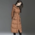 Chống mùa giải 2018 mùa thu và mùa đông phần dài mới trên đầu gối dày Hàn Quốc phiên bản của tự trồng trọt trùm đầu xuống áo khoác nữ mùa đông áo triều Xuống áo khoác
