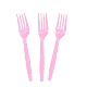 16 розовых вилок