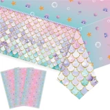 Spot Pink Fish Scales Mermaid Русалка Детская вечеринка по случаю дня рождения