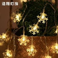Лампа рождественской дерево светодиодную светодиодную фестиваль снежинки струнная лампа Ins в спальне романтическая компоновка комнаты мебель декоративная новогодняя лампа