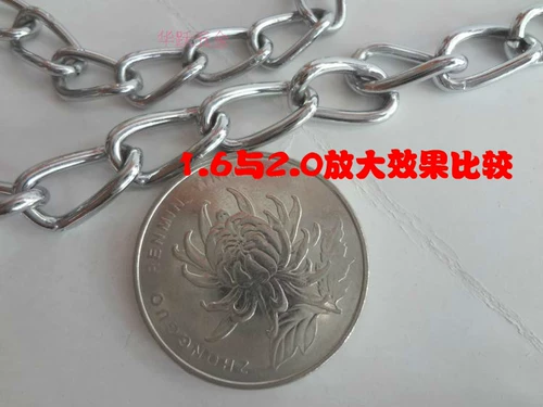 1.6 Fine Iron Chain Chrome -Planting Advertising Tag Chain/Cemeration Chain Lamp Chain Thin, небольшая цепь железа кольцевой цепь