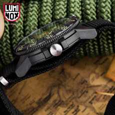 Швейцарские наручные часы 瑞士原装luminox户外氚气发光潜水海龟军表雷美诺时xs.0337猎人绿 When the