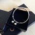 Nhật Bản và Hàn Quốc Tide thương hiệu thời trang trang sức vòng tay chuông bạc Glossy rắn vòng đeo tay thời trang vòng tay nữ đơn giản vòng bạc cho bé Vòng đeo tay Cuff