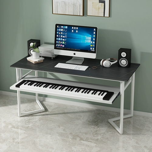 Музыкальный рабочий ноутбук, синтезатор, клавиатура