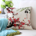 Meilan tre và hoa cúc mực Trung Quốc sofa bông và vải lanh gối phòng trà Trung Quốc gió đệm văn phòng bay gối tựa lưng gối tựa ghế sofa Trở lại đệm / Bolsters