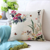Meilan tre và hoa cúc mực Trung Quốc sofa bông và vải lanh gối phòng trà Trung Quốc gió đệm văn phòng bay gối tựa lưng gối tựa ghế sofa Trở lại đệm / Bolsters