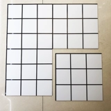 Белая алюминиевая панельная панельная мозаика наклейка на стенах -наклейка сама -адгезивная ванная водонепроницаем