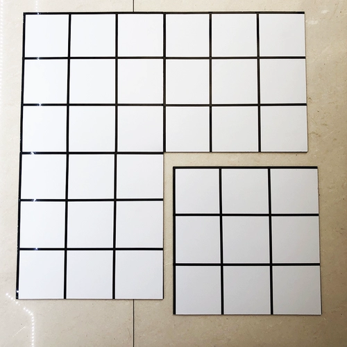 Белая алюминиевая панельная панельная мозаика наклейка на стенах -наклейка сама -адгезивная ванная водонепроницаем