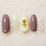 Японские металлические накладные ногти для маникюра, милое металлическое украшение для ногтей с розой в составе