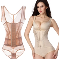 Tingmei ya phiên bản nâng cao của ba ngực corset corset bụng cơ thể điêu khắc bodysuit áo nịt ngực giảm béo quần áo cơ thể do lot nu
