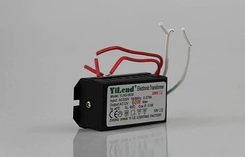 Галогенный кварцевый электронный трансформатор, 220v, 12v, 60W