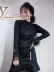 Mùa thu đông 2018 thời trang mới của phụ nữ Thái Lan làm lại thủy triều đính cườm kim cương ren tay áo len dệt kim của phụ nữ áo nữ Áo len