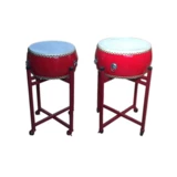 Барабанная кожаная барабана китайские красные взрослые дети плоские барабанные барабаны преподают специальные фестивальные аукционные барабаны и барабаны престижных гонгов