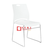 Председатель офисной конференции с Cushion Computer Chair White Soil Steel Steep Leanting Casting Casting Guest Caft Cail