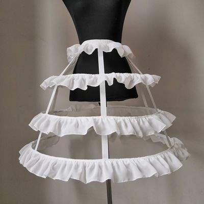 taobao agent Bird cage supports 3 layer of lolita fish bone steel ring violent skirt to support the bell -shaped A -bell -type supporting ocean label with lotus leaf edges