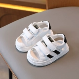 Летние дышащие сандалии для мальчиков, детская белая обувь для раннего возраста, 3 лет, мягкая подошва