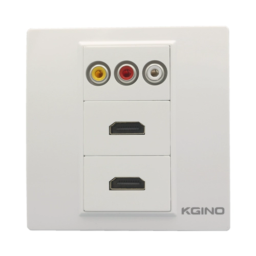Kangino 86 тип аудио- и видеоразъема HDMI 2 HDMI высокой четкости плюс красная, желтая и белая панель RCA для прямого подключения аудио и видео