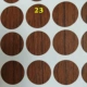 Miếng dán sàn giả gỗ đường kính 21mm dán đầu vít tấm dán giả gỗ pvc siêu dính