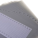 Человеческая US-020A Перегорочная бумага Пластификационная классификационная бумага 20 страниц индексной бумаги 11-луночных категорий карты с цифровой картой