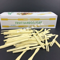 Бесплатная доставка одноразовая бамбуковая фруктовая вилка бамбуковая фруктовая фирменная бар Ktv Dim Sumpame Platter Fruit Signature Bamboo -Visa