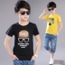 Cậu bé ngắn tay t-shirt mùa hè 2018 mới trẻ em Hàn Quốc cotton t-shirt 12 trẻ em lớn 15 tuổi cậu bé áo sơ mi