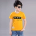 Cậu bé ngắn tay t-shirt mùa hè 2018 mới trẻ em Hàn Quốc cotton t-shirt 12 trẻ em lớn 15 tuổi cậu bé áo sơ mi