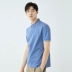 GXG Men 2019 Mùa hè Mới Thời trang Màu xanh ngắn tay Xu hướng Áo sơ mi Polo Lapel Men GY124853C - Polo t shirt golf Polo