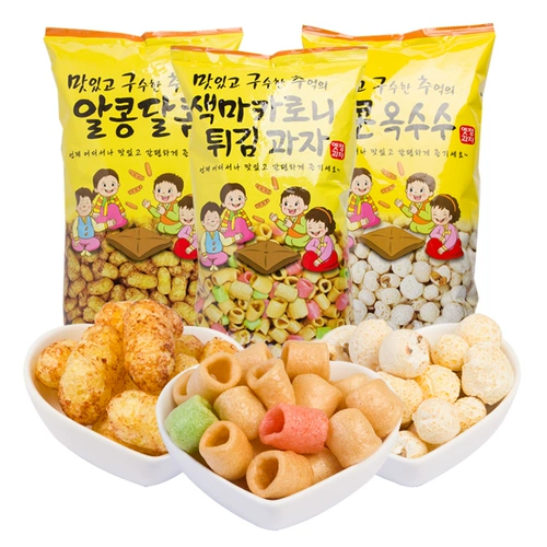 Южная Корея импортировала ибинг хрустящий попкорн карамельный поп -фильм партнер по попкору сеть красная закуска