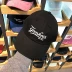 Hàn quốc mlb chính hãng 2018 new thư mềm top solid color mũ bóng chày cap điều chỉnh cong mềm top tím 	mũ lưỡi trai nam bóng chày	 Bóng chày
