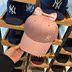 MLB Hàn Quốc quầy xác thực 18 new head bow cơ sở màu rắn mũ bóng chày cap nữ mô hình 	mũ bóng chày chính hãng	 Bóng chày