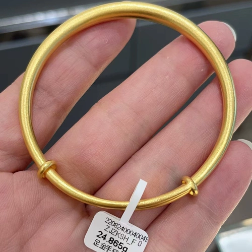 Древнее французское золото чистое золото 999 Foot Golden Plain Solid Hollow Bracelet Bracelets и Lap The Lop Mast Slowing Bracelet индивидуально европейское пианино
