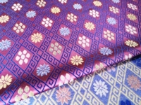 "Jimantang" Сильная парчовая шелковая ткацкая цветочная ткань Уникальный этнический характерный стиль Hunan Light Brocade Original