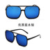 2018 kính mát mới bán buôn xu hướng thời trang Li Yuchun với gương phẳng retro big hộp sunglasses kính không độ Kính râm