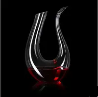 Rượu vang châu Âu decanter hộ gia đình pha lê rượu vang nhỏ cá nhân rượu vang decanter rượu hình chữ u - Rượu vang ly uong ruou