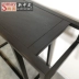 Bàn hiên gỗ nguyên khối kiểu Trung Quốc mới bằng bàn treo tường trong sảnh cho bàn bàn hiên khách sạn Zen nội thất màu đen - Bàn / Bàn