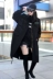 Chao Fan thư ngắn AT màu tinh khiết chic dụng cụ áo gió Harajuku đinh tán lỏng bf nữ áo dài 2018 mùa xuân