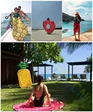Круглый пляжный универсальный купальник, накидка, пончик подходит для фотосессий, единорог, популярно в интернете