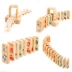 Trẻ em của khối xây dựng bằng gỗ 100 cái hai mặt tròn domino bé biết chữ giáo dục sớm khối xây dựng đồ chơi giáo dục