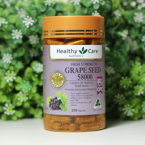 Австралийский здоровый уход HC Капсула семян 200 виноградных семян высокий содержание 58000 мг ZY