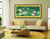 3D Printed Cross -удар Lotus девять рыбных картин